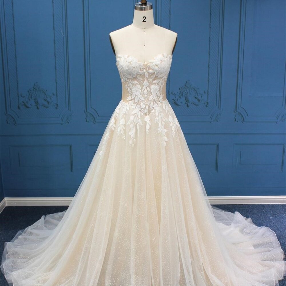 Darius Cordell style WT4687 strapless a-line wedding gown